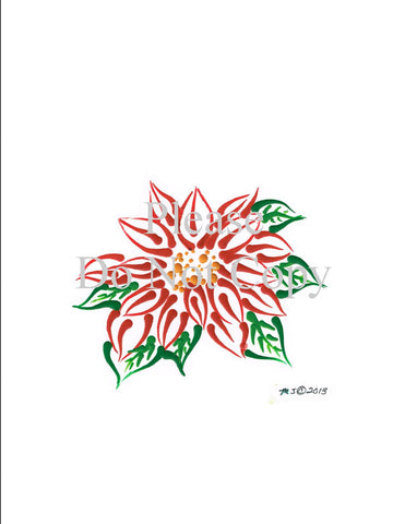 Big Poinsettia Pattern