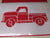 Red Truck & Holiday Stencils package #1 - Large Set