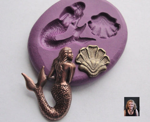 NEW "Mermaid & Shell" Silicone Mold