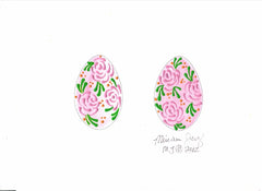 Free Rose Easter Egg pattern