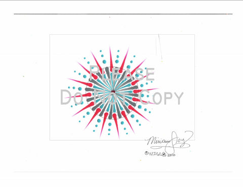 Sunburst pattern