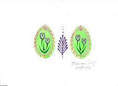 Free Tulip Easter Egg pattern