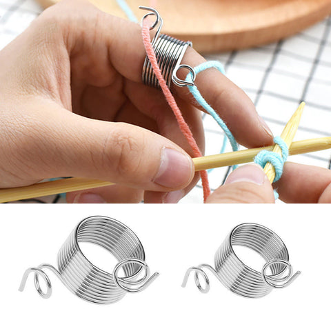 Fingertip Stainless Steel Weaving Thread Leading Tool Knitting