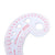 Long Comma Shaped Plastic Transparent French Curve Ruler