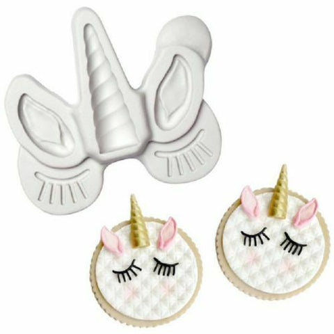 3-D Silicone Unicorn Eye Ear Horn  Silicone Mold